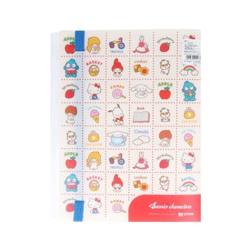 ゴムバンド付クリアファイル5P＋F A4 サンリオキャラクターズ ポケットファイル サンリオ サンスター文具 New Life Collection