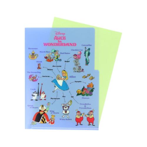 クリアファイルA5 3P ポケットファイル ディズニー ふしぎの国のアリス