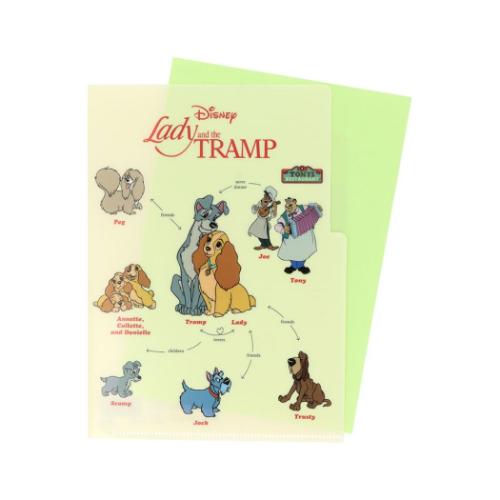 クリアファイルA5 3P わんわん物語 ポケットファイル ディズニー サン