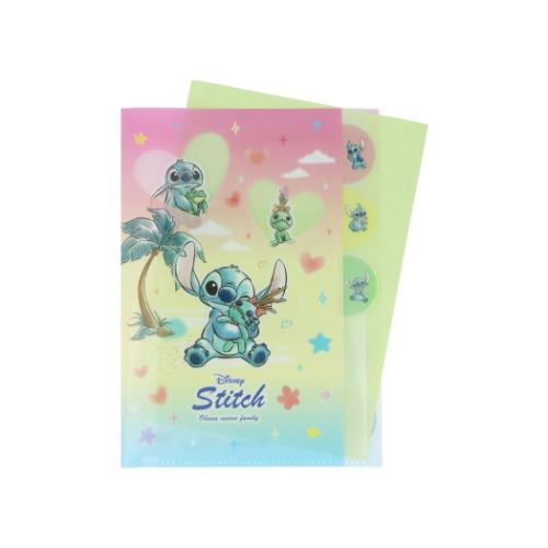 リロ＆スティッチ グッズ ポケットファイル ディズニー キャラクター ダイカットクリアファイル5P