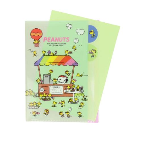 PEANUTS スヌーピー グッズ ポケットファイル キャラクター ダイカット