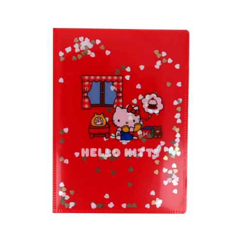 ハローキティ・クレヨンしんちゃん・ドラえもん　クリアファイル〜SA4 リカちゃん・ハローキティ・ドラえもん クリアファイルセット
