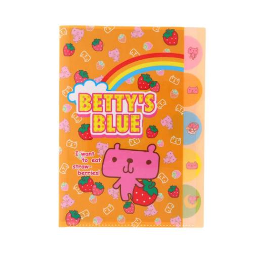 サンスター文具 ポケットファイル BETTY'S BLUE ダイカットクリア