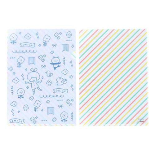 サンスター文具 クリアフォルダー mizutama クリアファイル3枚セット
