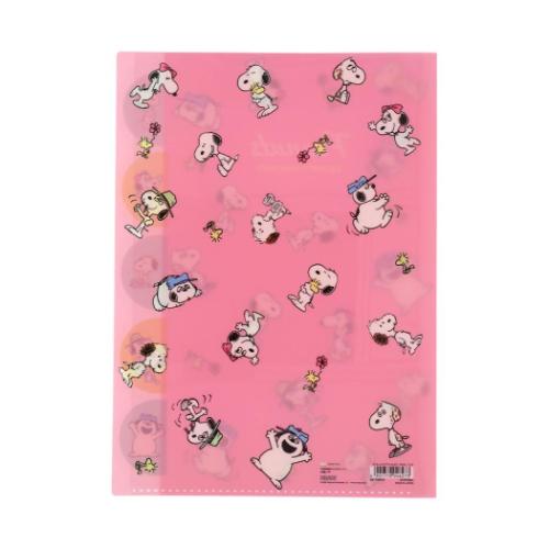 PEANUTS ポケットファイル スヌーピー＆シブリングス ダイカットクリア
