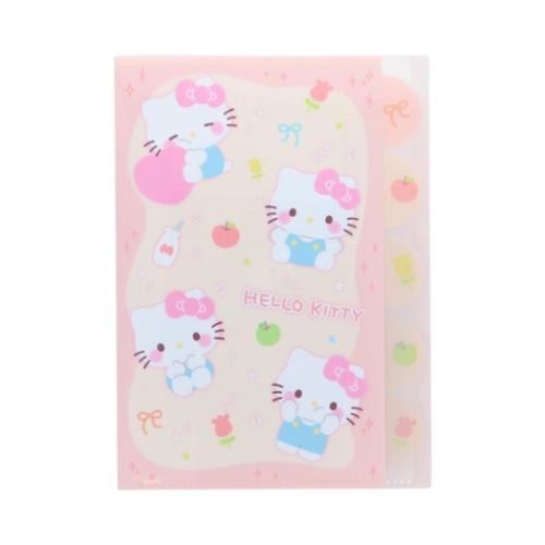 ハローキティ ポケットファイル ダイカットクリアファイル5P A4