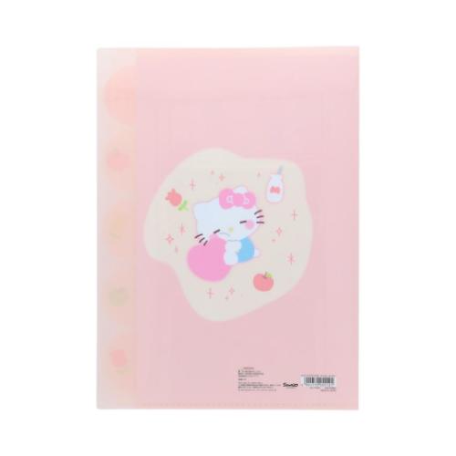 ハローキティ ポケットファイル ダイカットクリアファイル5P A4