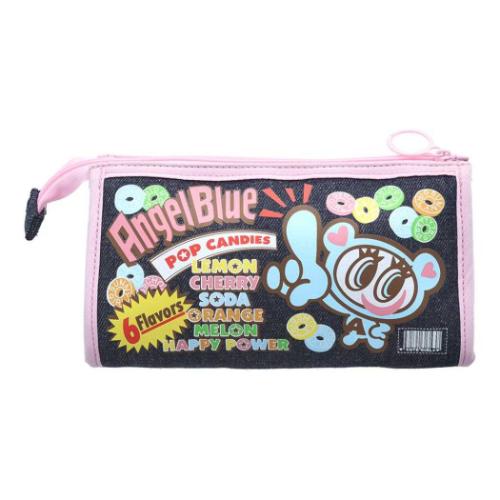ANGEL BLUE（エンジェルブルー） デニムポーチ ペンケース ピンク