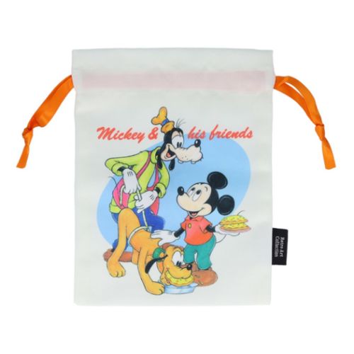 ミッキーマウス 巾着袋 きんちゃく 水彩 フレンズA ディズニー