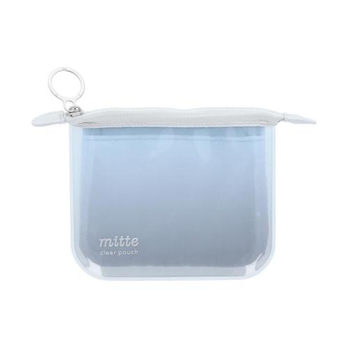 クリアポーチミニ フラット mitte ミッテ ミニポーチ サンスター文具 cloudy 爆買