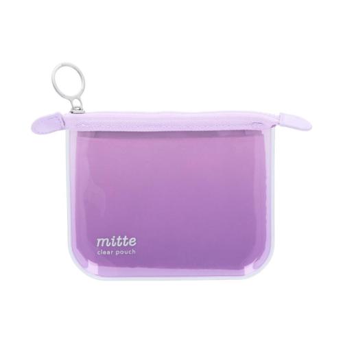 ミニポーチ mitte ミッテ クリアポーチミニ フラット sunset サンスター文具