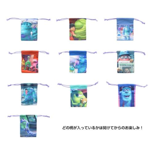 巾着袋 ミニ巾着 全10種 ディズニー モンスターズインク PIXAR サンスター文具 コレクション雑貨 キャラクター