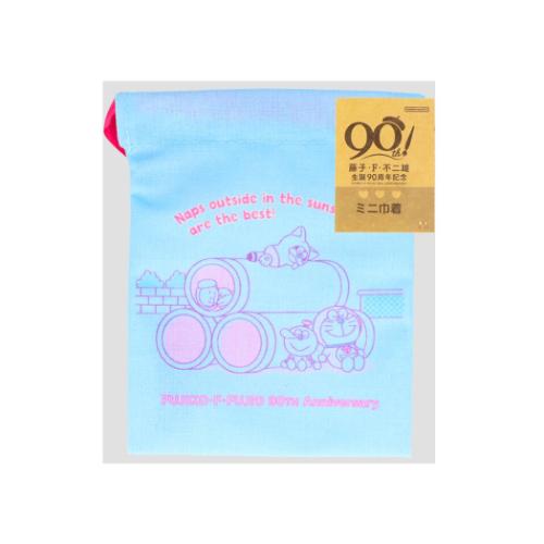 藤子F不二雄 グッズ 巾着袋 キャラクター ミニ巾着 コミック ブルー