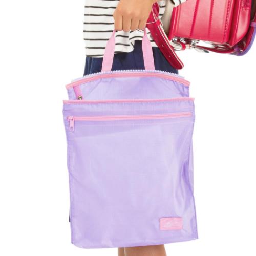 小学生用品 バッグ付きランドセルカバー セオエール ライトバイオレット サンスター文具