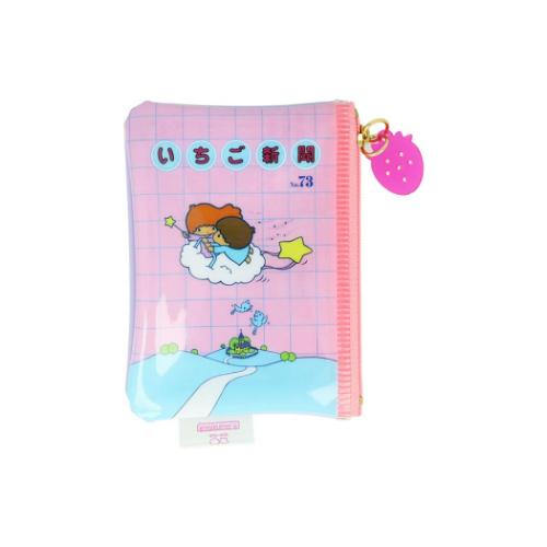 リトルツインスターズ ミニポーチ サンリオ 平ポーチ キャラクター いちご新聞 1970s