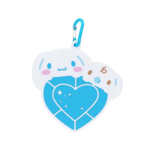 ミニポーチ シナモロール＆みるく カラビナ付シリコンポーチ はあとぎゅっ サンリオ サンスター文具