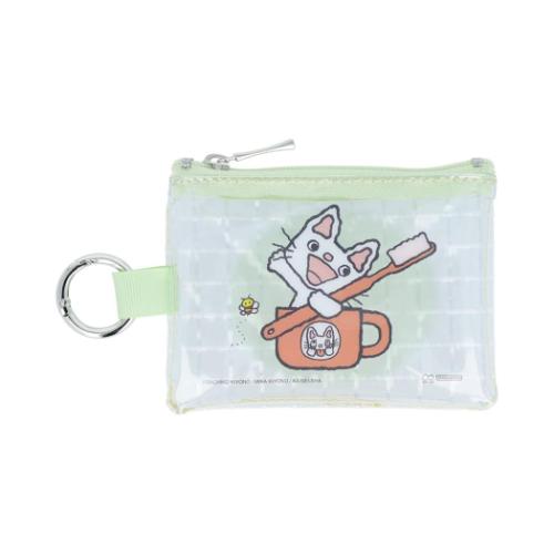 ノンタン 絵本キャラクター ミニポーチ クリアミニポーチ ライトグリーン