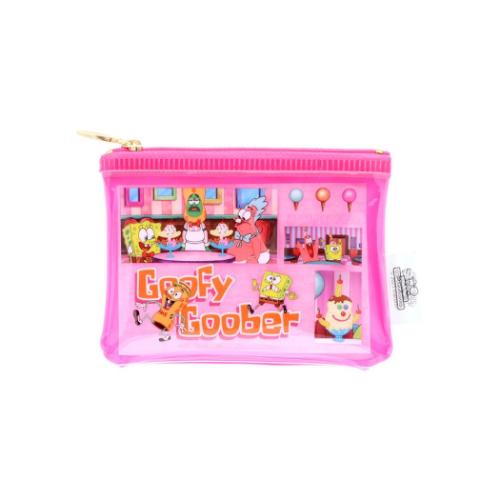 スポンジボブ キャラクター ミニポーチ クリアミニポーチ アニメーション