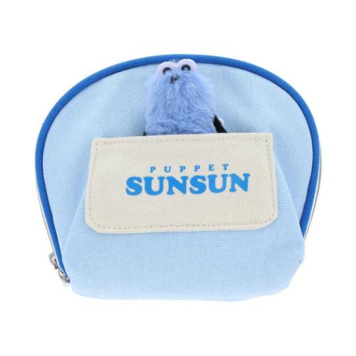 ミニポーチ パペットスンスン ぬいぐるみバッジ付きポーチ PUPPET