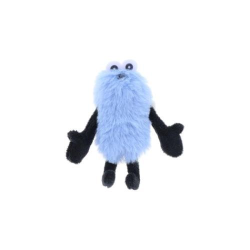 ミニポーチ パペットスンスン ぬいぐるみバッジ付きポーチ PUPPET SUNSUN ブルー 小物入れ