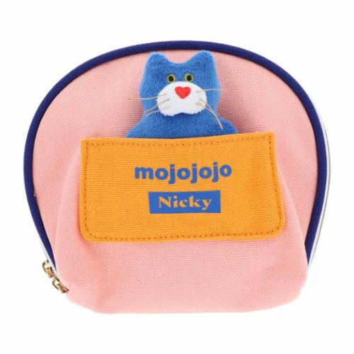 サンスター文具 ぬいぐるみバッジ付きポーチ mojojojo ミニポーチ