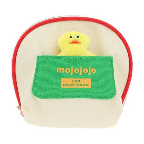 ミニポーチ mojojojo ぬいぐるみバッジ付きポーチ youneverknow 小物入れ 爆買
