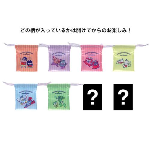 クレヨンしんちゃんxサンリオキャラクターズ キャラクター 巾着袋 ミニ巾着 全8種の内どれか1個 はぴだんぶい 爆買