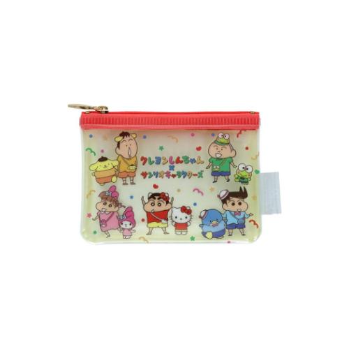 クレヨンしんちゃんxサンリオキャラクターズ クリアミニポーチ ミニポーチ キャラクター
