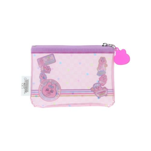 クリアポーチ ミニポーチ おぱんちゅうさぎ ピンク サンスター文具