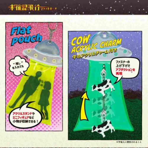 サンスター文具 クリアポーチ 未確認飛行フラットポーチ