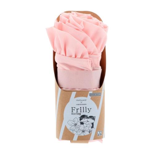 エコバッグ モフサンドx日比谷花壇 エコバッグ Frilly mofusand ピンク お買い物かばん 爆買