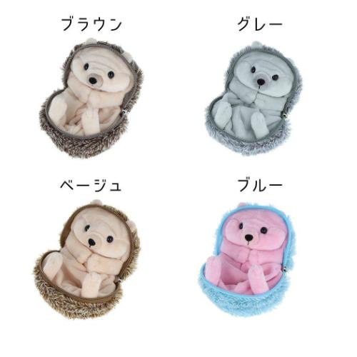 丸まるポーチ まるまるず ミニポーチ サンスター文具 はりねずみ