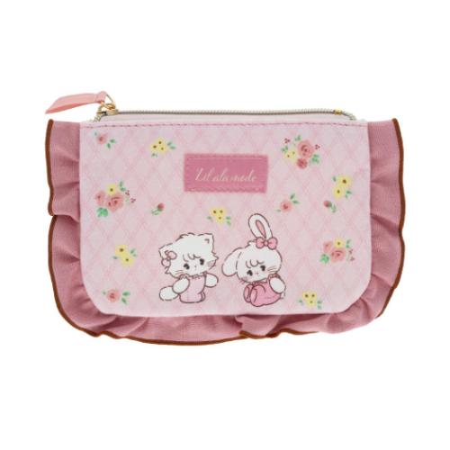 コスメポーチ Lil ala mode メローポーチ リルアラモード ピンク 化粧ポーチ 小物入れ 爆買