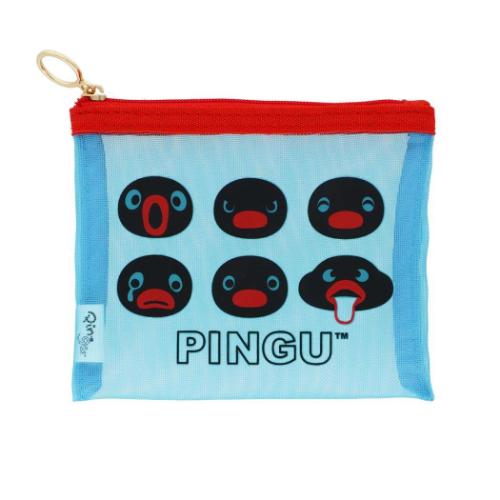 【ひめページ】　オーダー5点&ミニポーチ２点 平ポーチ ピングー メッシュミニポーチ おかお Pingu サンスター文具