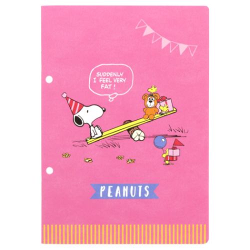 SNOOPY スヌーピー ノートA5 2穴 ピーナッツ 横罫ノート