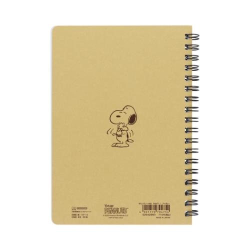 スヌーピー グッズ リングノート ピーナッツ キャラクター WリングノートB6