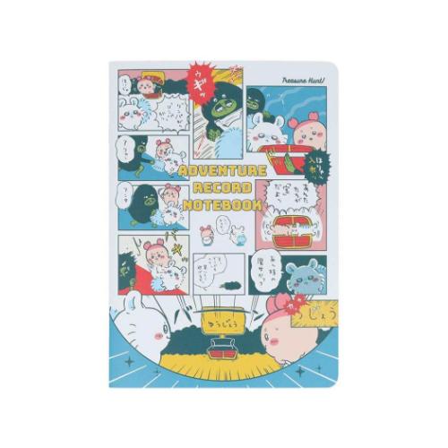 日記帳 冒険記録ノート ちいかわ お宝 モモンガ＆古本屋 COMIC SCENE サンスター文具 横罫ノート
