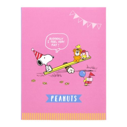 SNOOPY - スヌーピー　キャラクターグッズ　ノート スヌーピーPEANUTS 4冊パック ノート横罫 P/N 4PNB‐A | イオン