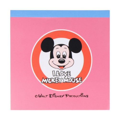 ミッキーマウス グッズ メモ帳 キャラクター スクエアメモ