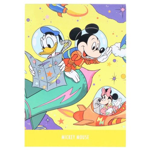 ミッキーマウス メモ帳 メモ A6 レトロアートコレクション1990 ディズニー サンスター文具｜cinemacollection