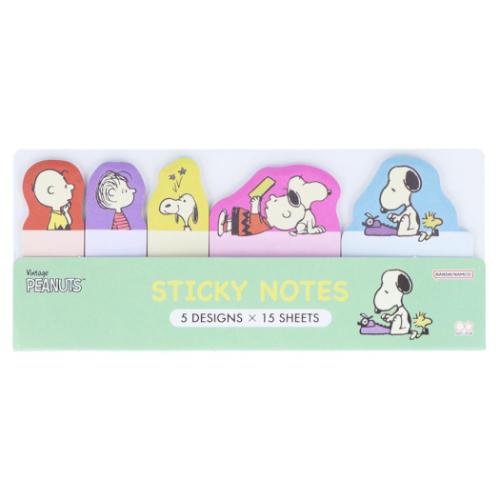 スヌーピー ふせん ダイカット付箋スリム グリーン 新入学 ピーナッツ 