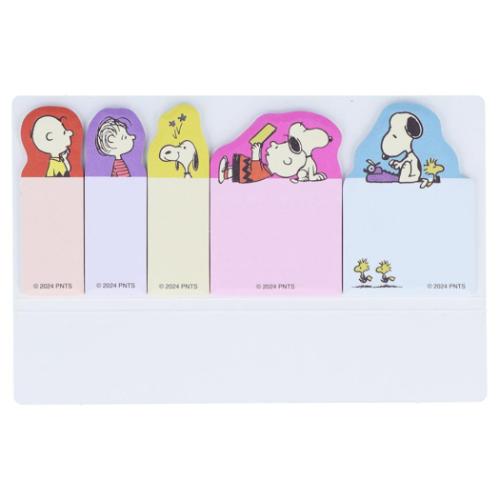 PEANUTS スヌーピー ふせん ダイカット付箋スリム グリーン
