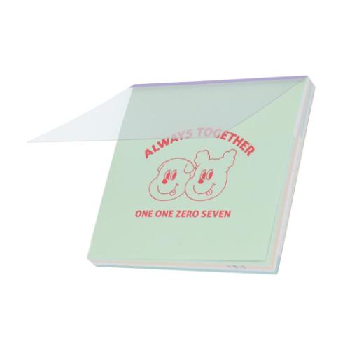 1107 イルイルゴンチル メモ帳 スクエアメモ A サンスター文具