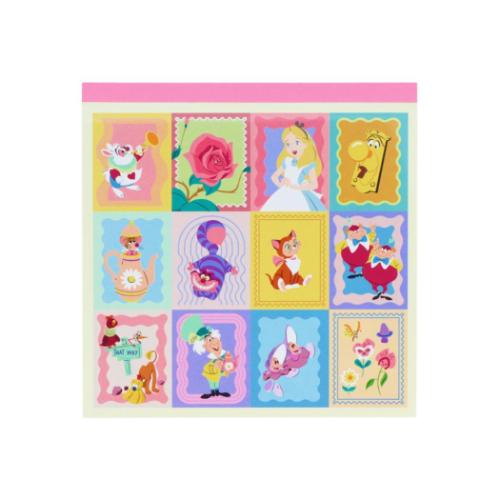 ふしぎの国のアリス キャラクター メモ帳 スクエアメモ へんてこ