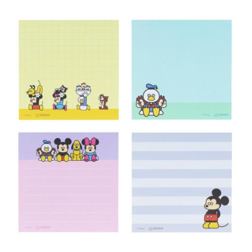 スクエアメモ メモ帳 ディズニーx松本セイジ ディズニー 集合 サン