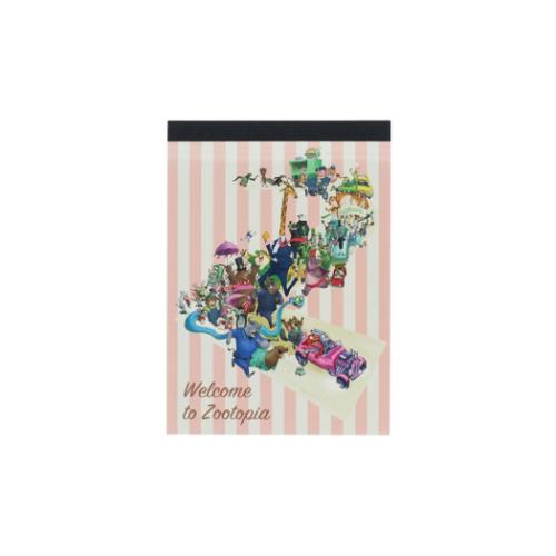 ズートピア ズートピア2 メモ帳 メモミニ ミニミニメモ ストライプ