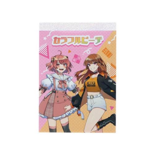 メモ帳 カラフルピーチ メモミニ ミニミニメモ UUUM ウーム のあ＆えと 新学期準備文具 かわいい