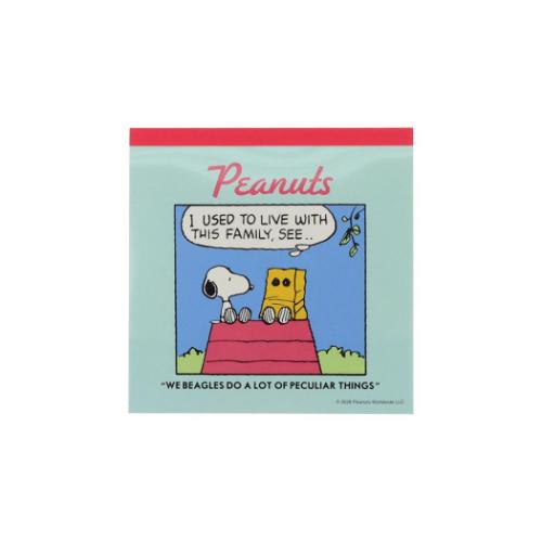 PEANUTS メモ帳 スヌーピー＆シブリングス スクエアメモ ピーナッツ