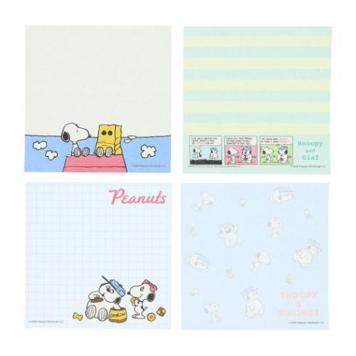 PEANUTS メモ帳 スヌーピー＆シブリングス スクエアメモ ピーナッツ