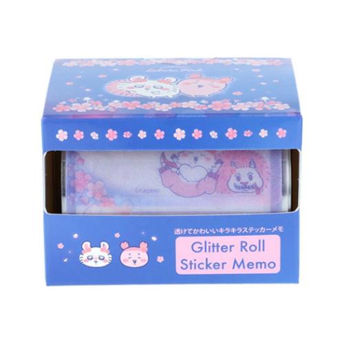 ロールシール グリッターロールステッカーメモ ちいかわ Sakura Pink